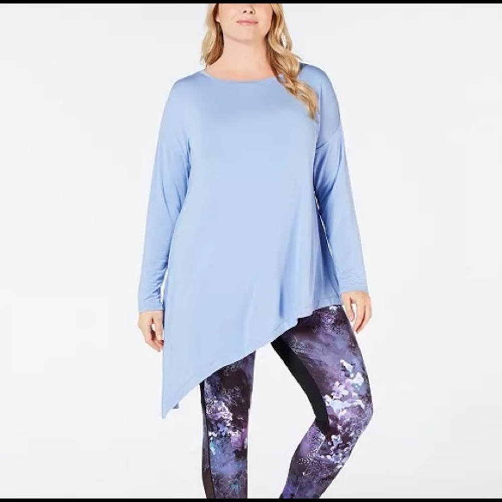Ideology Long Sleeve Asymmetric Pullover Top